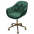 Office chair Slorino, green colour, H78-88x58x62cm, seat height 44-54cm