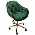 Office chair Slorino, green colour, H78-88x58x62cm, seat height 44-54cm
