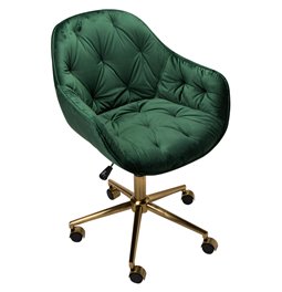 Office chair Slorino, green colour, H78-88x58x62cm, seat height 44-54cm