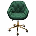 Office chair Slorino, green colour, H78-88x58x62cm, seat height 44-54cm
