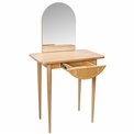 Dressing table with mirror Louis, ash wood veneer, 70x43x130cm