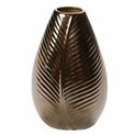 Vase Nature leaf S, gold, 12x6.5x20.5cm