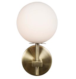 Wall lamp Rossi, white/bronze, G9 LED 3.5W(MAX),  H20cm, 10x16cm