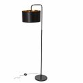 Floor lamp Trapo, black/golden, H165x50x35cm E27 60W(MAX)
