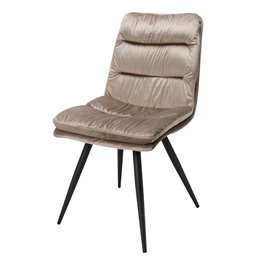 Dining chair Arina, taupe, H84x45x47cm, seat height 40cm
