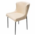Dining chair Glam, cream, 64x81x51cm, seat height 49cm