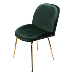 Dining chair Troja, dark green, 58x46x88cm, seat height 47cm