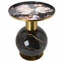 Side table Lilly, matt brass, plating gold PC, D41x46cm