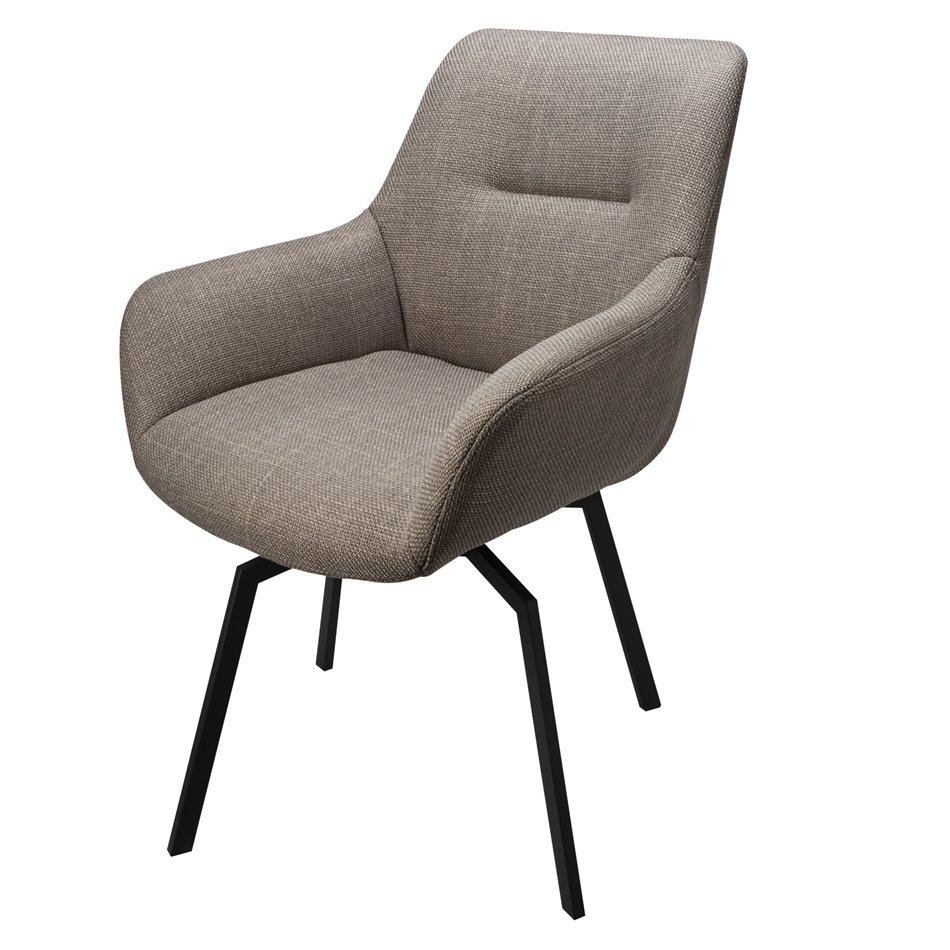 Стул Sennen, , вращающийся на 360, темно-серый, H84x63x63см, высота сиденья 45см