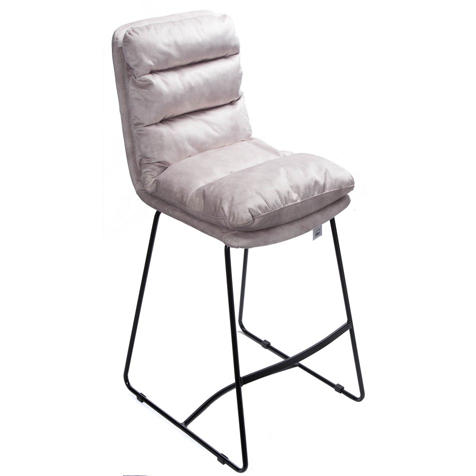 Барный стул Teddy, кремовый, H109x60.5x43см, высота сиденья 80см