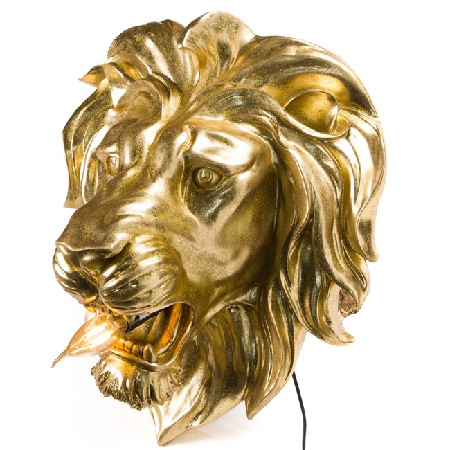 Deco figurine Lion with lamp, H47x41x24.5cm E14 40W(MAX)