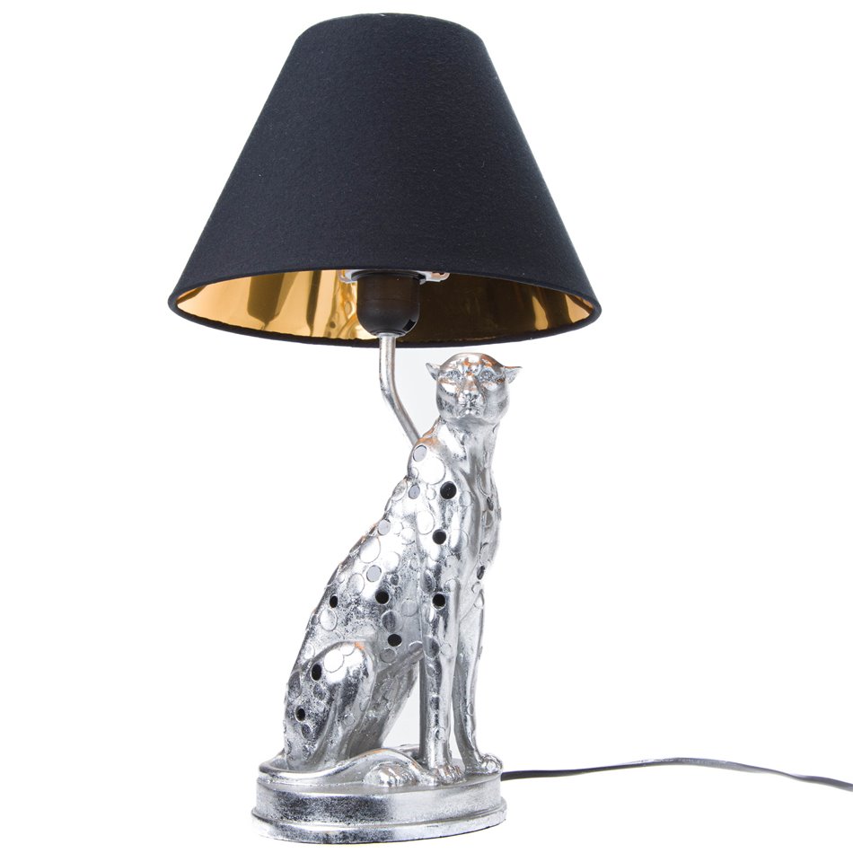 Table lamp Silver Leopard H46xD26cm, E14 40W(MAX)