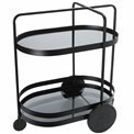 Serving trolley Totler, black, H66.5x45.5x74cm