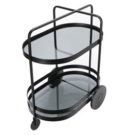 Serveerimislaud Totler, must, H66.5x45.5x74cm