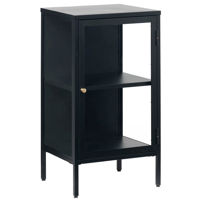 Metal sideboard Carmel 1 section, black , H85x46x41cm
