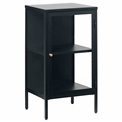 Metal sideboard Carmel 1 section, black , H85x46x41cm