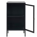Metal sideboard Carmel 1 section, black , H85x46x41cm