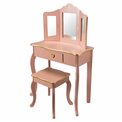 Kids cosmetics table with stool Sissi, 60x30x99cm