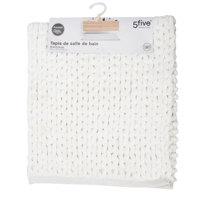 Bath mat Elpais, white, 50x120x2cm