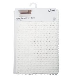 Bath mat, white colour, 75x50x2cm