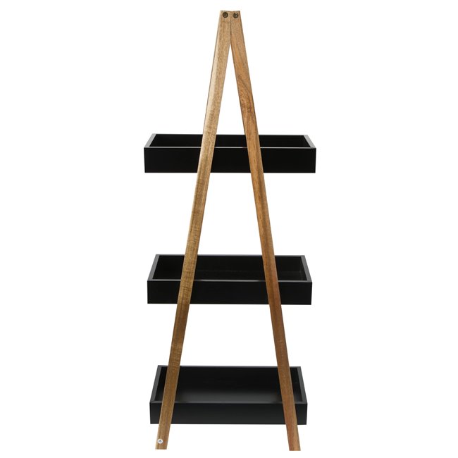 Shelf Caddy, 3 shelves, black, H82x30x18cm