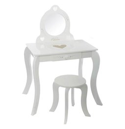 Kids dressing table with stool, H92x70.5x50.5cm, D28x32cm