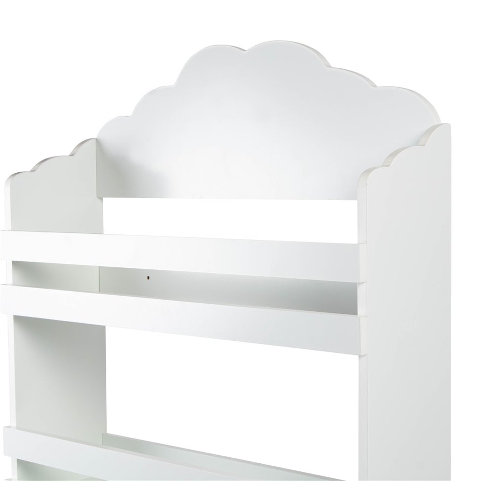 Книжная полка Cloud, белая, 58x100x18см