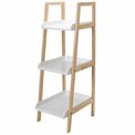 Rack Natureo 3 tier, white, H88.5x41x37cm, H88.5x30cm