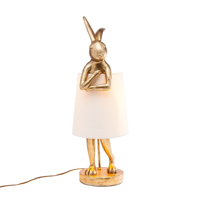 Laualamp Animal Rabbit, kuldne, E14 5W(MAX), H68x23x23cm