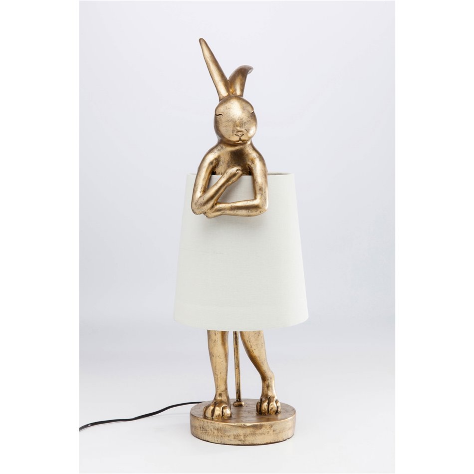 Laualamp Animal Rabbit, kuldne, E14 5W(MAX), H68x23x23cm