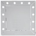 Wall mirror Make up, 81x81x7cm, E27 12x5W