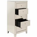 Cabinet Luxury Champagne, 5 drawers, spoguļvirsma, H110x49x41cm