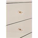 Cabinet Luxury Champagne, 5 drawers, spoguļvirsma, H110x49x41cm