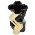 Vase Canto, black/golden, H19.5x11cm
