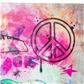 Podest Street Art, väike, metallist, 27x27x70cm