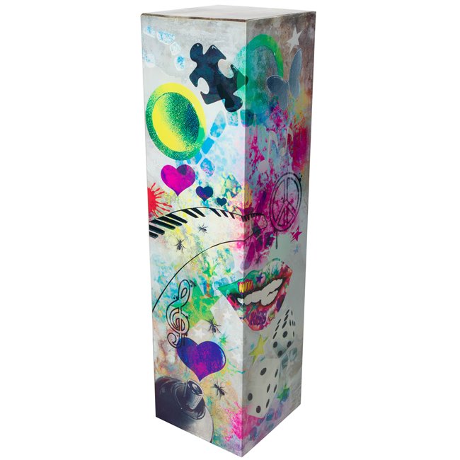 Column Street Art, big, metal,  H100x27x27cm 