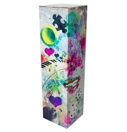 Column Street Art, big, metal,  H100x27x27cm 