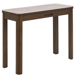 Konsool Authamp, pruun/beež marmorist välimus, H75x100x40cm 