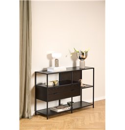 Riiul Seaford, must, H78x114x35cm