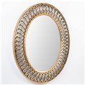 Wall mirror Ingels, gold, 61x5x76cm