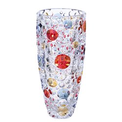 Kristallist vaas LISBOA, mitmevärviline, H35cm x D15cm