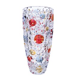 Хрустальная ваза LISBOA, многоцветная, H35cm x D15cm