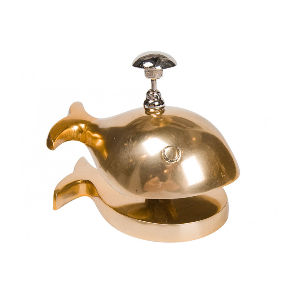 Столовый колокольчик Fish, алюминий, 13x8x8,5см 