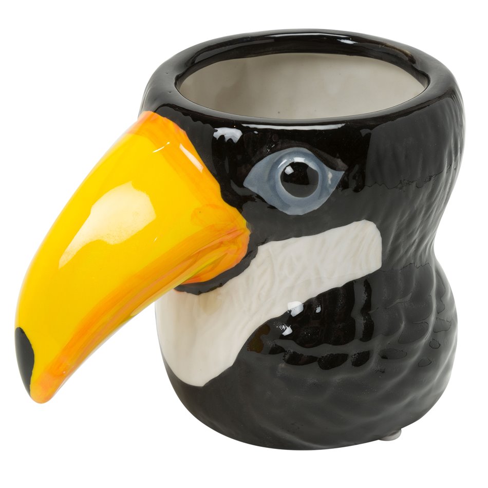 Vaas Toucan Fine Earthenware, must, H14cm, 18x12cm