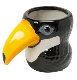 Vaas Toucan Fine Earthenware, must, H14cm, 18x12cm
