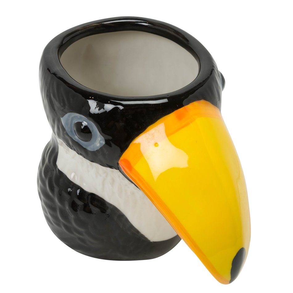 Vaas Toucan Fine Earthenware, must, H14cm, 18x12cm