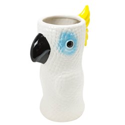 Vase Cockatoo Fine Earthenware, white, 21x13x30cm