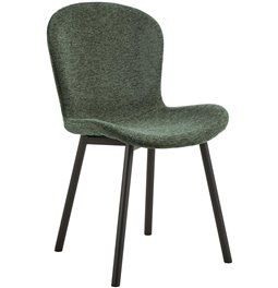 Dining chair Asra, set of 2 pcs, green, H86x50x58cm, seat height 47cm