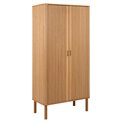 Wardrobe Angley, natural color, H200x100x55cm 