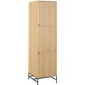 Wardrobe Albany, natural color, H200x51x60cm 